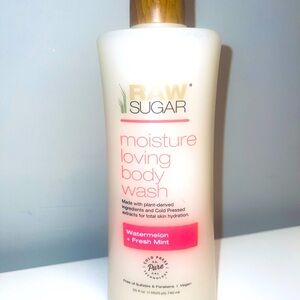 Raw Sugar Moisture Loving Body Wash Watermelon Fresh Mint 25 fl oz